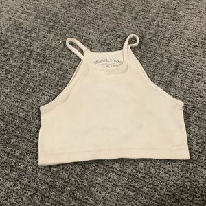 white strap tank top small